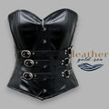 Black Leather Corset Dress – Bold Handmade Style