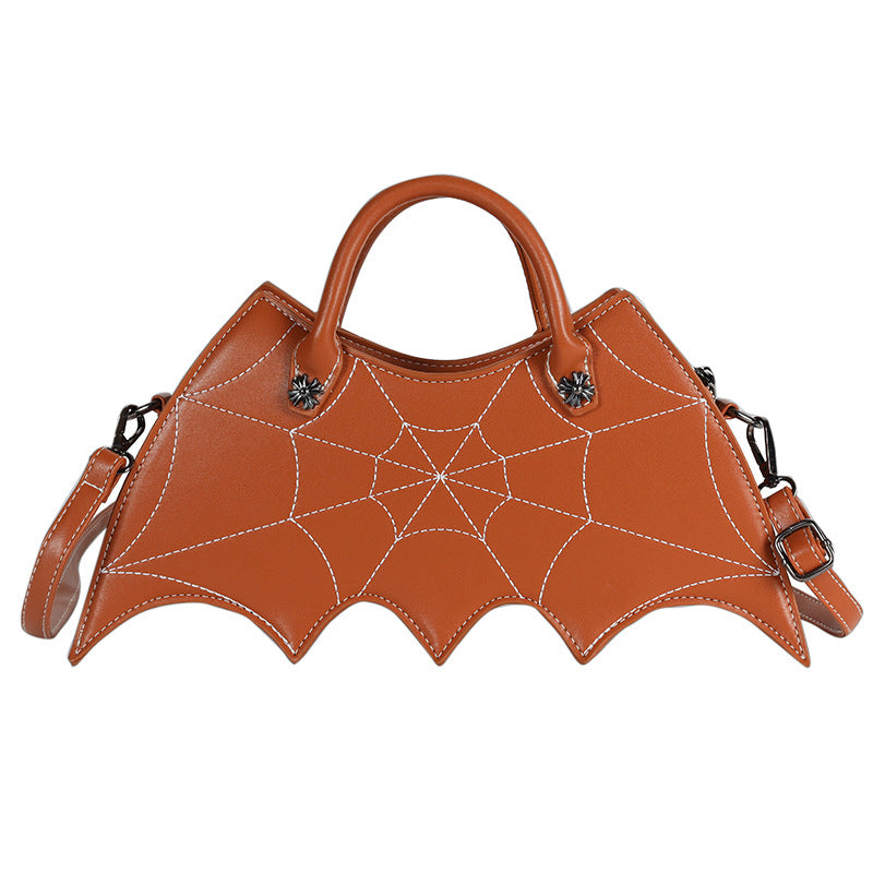 Women's Spider Web Crossbody Bag - Gothic Halloween Shoulder Handbag