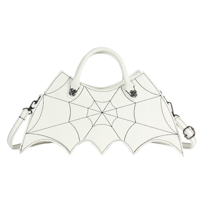 Women's Spider Web Crossbody Bag - Gothic Halloween Shoulder Handbag