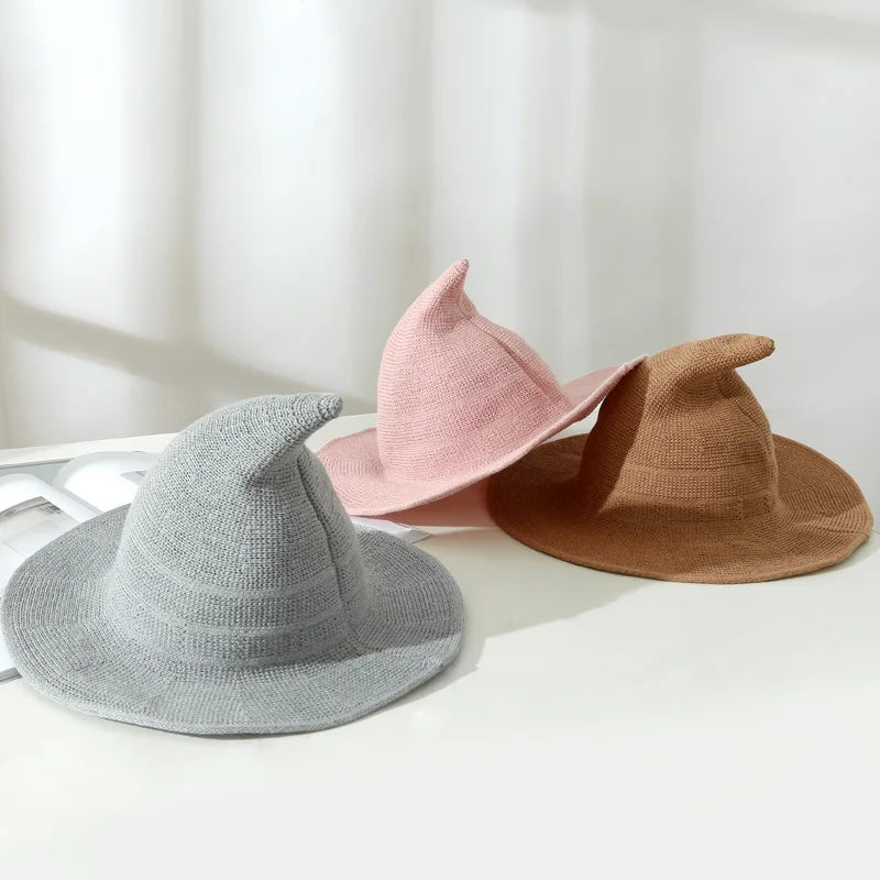 Witch Hat Warm Wool for Women Party Decor Wizard   Cosplay Costume     Halloween