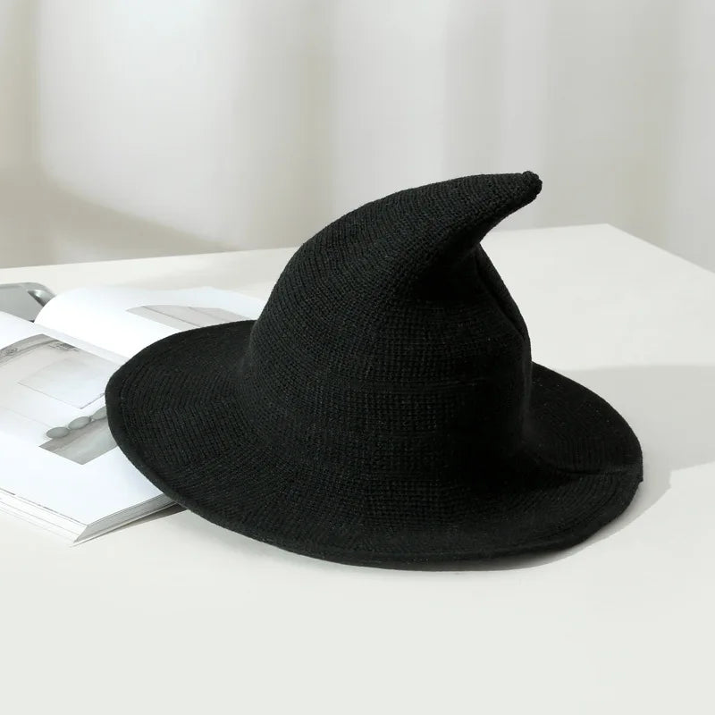 Witch Hat Warm Wool for Women Party Decor Wizard   Cosplay Costume     Halloween