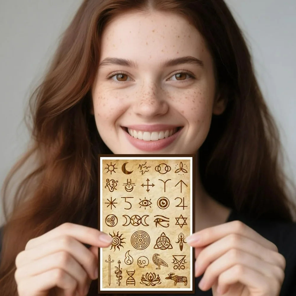 Witchcraft Tags Clear Stamp for Scrapbooking Divination Stamps Magic Transparent Stamp for Card Makin
