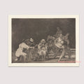 Witchcraft Collection By Francisco De Goya Witch Riding on Broom Dark Art Goth Poster Print Canvas Painting Wall Pictures Decor