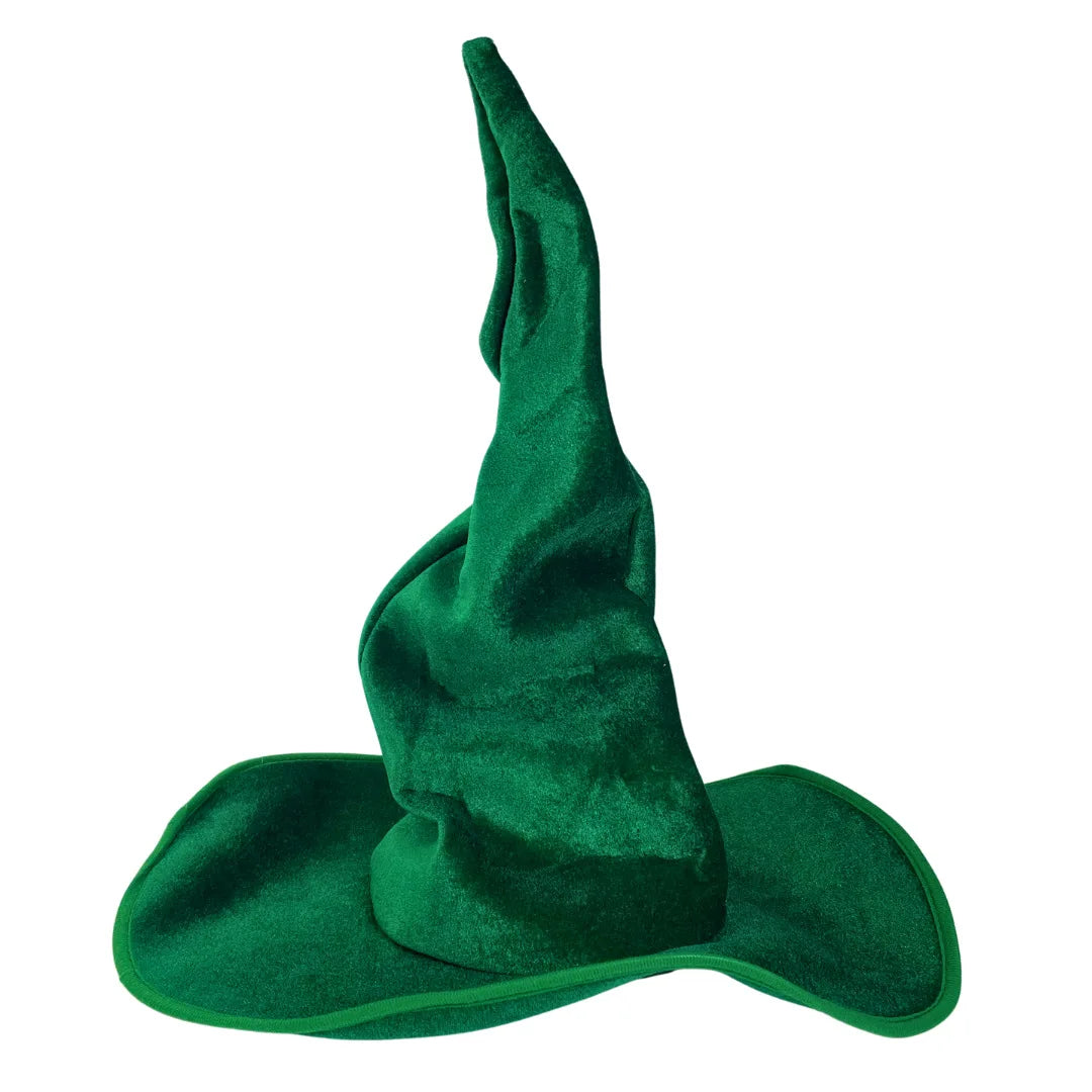 Witch Hat Halloween Felt Twisted Wrinkled Foldable Witch Costume Cap for Halloween Party Cosplay Witchcraft