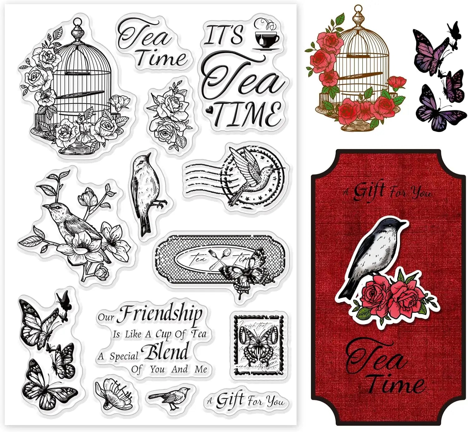 Witchcraft Magical Clear Stamps for DIY Scrapbooking Journals Decorative Cards Making Magic Ball Kitten Fantasy Silicone Clear