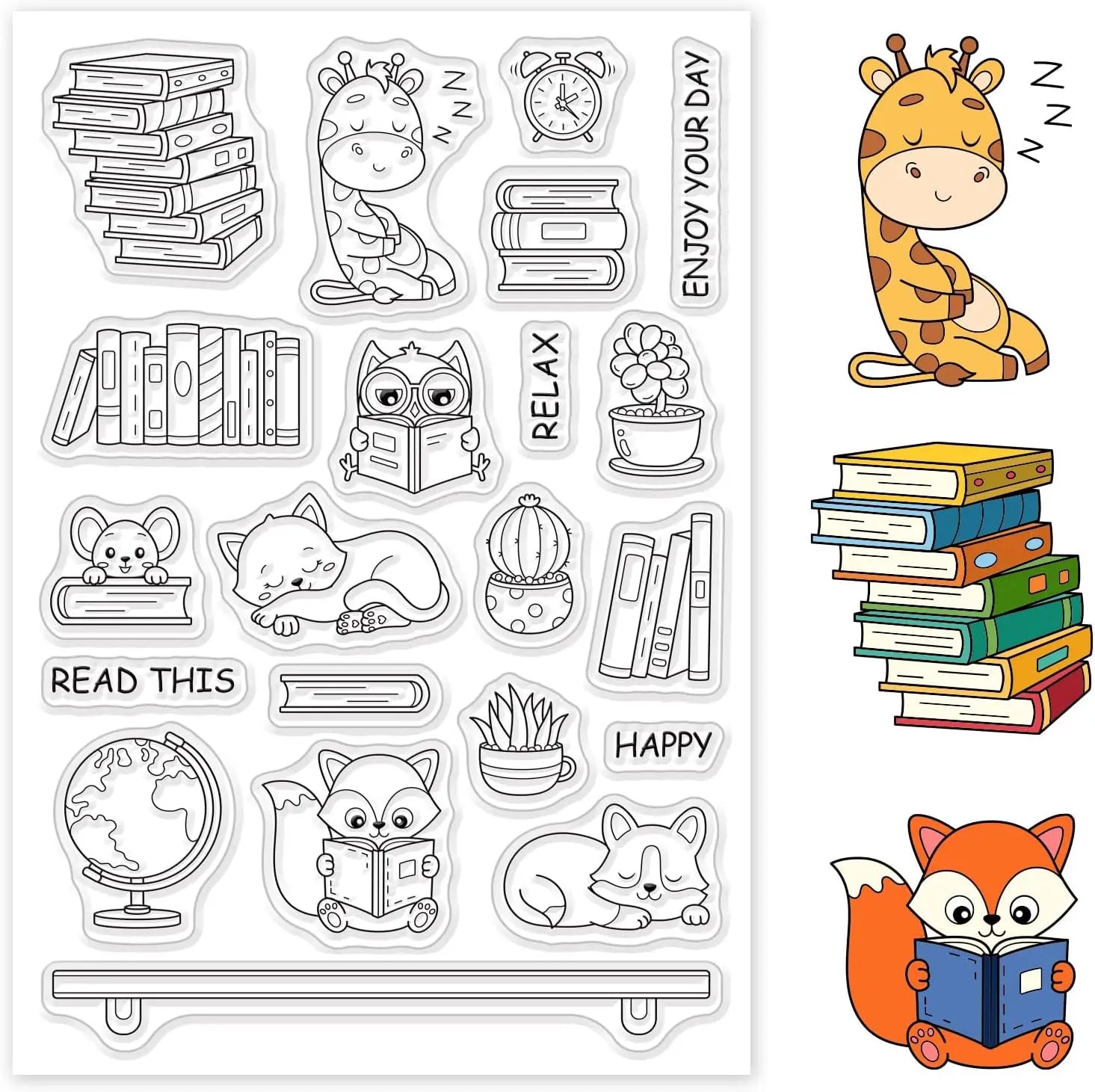 Witchcraft Magical Clear Stamps for DIY Scrapbooking Journals Decorative Cards Making Magic Ball Kitten Fantasy Silicone Clear