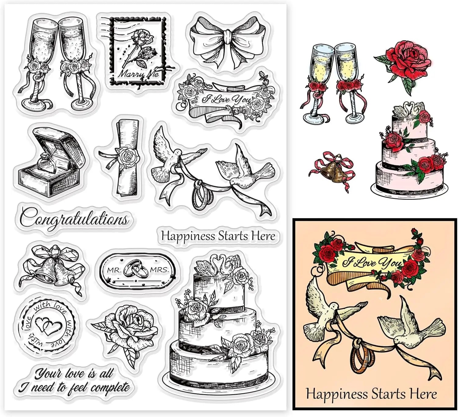 Witchcraft Magical Clear Stamps for DIY Scrapbooking Journals Decorative Cards Making Magic Ball Kitten Fantasy Silicone Clear