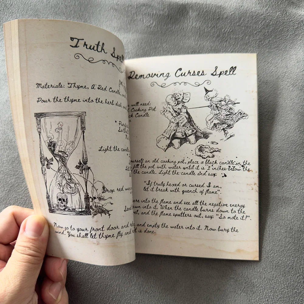 Old Witch Spells Bundle 49 Spells Cards 66 Pages of Old Witchcraft Handwritten Magick Book of Shadows or Grimoire Charms Potion